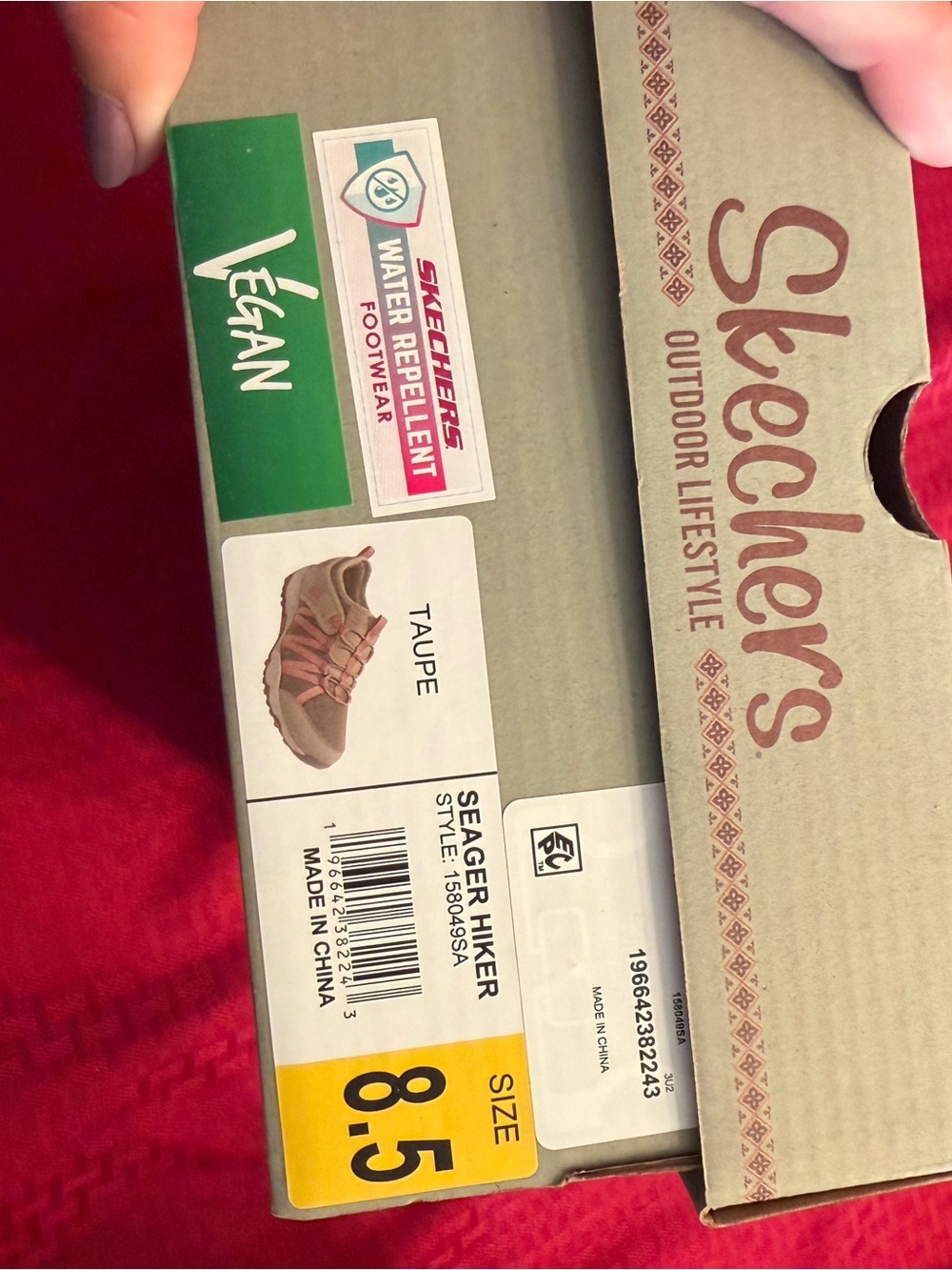 Skechers Women's Slip-On Athletic Sneakers in Pink and Beige - Picture 3 of 3